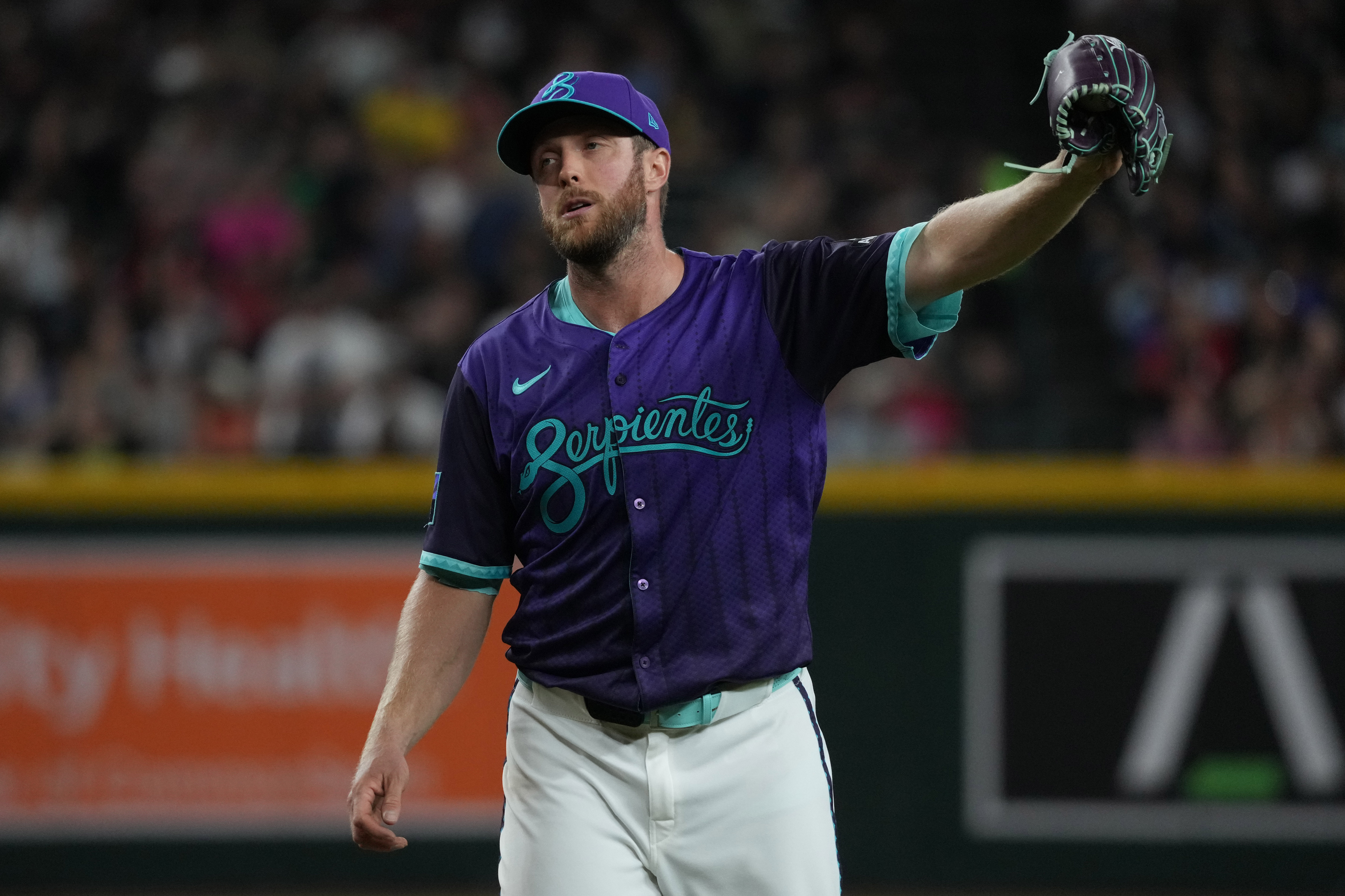 Merrill Kelly is a risky but high-ceiling play. (Credits: IMAGN)